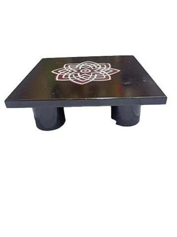 Wooden Deity Stand Rangoli Design