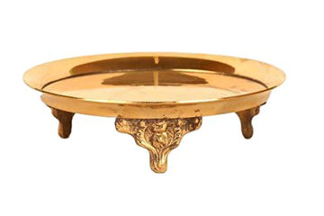 Brass Handcrafted Mukkali Stand