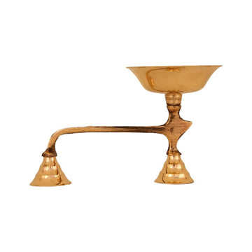Brass Dhoopa Kaal/Karpoora Harathi Stand