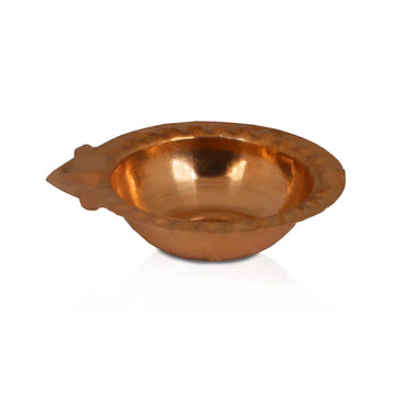 Copper Agal Shape Diya