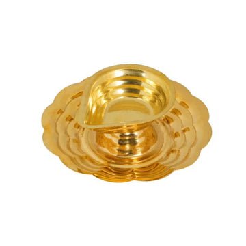 Brass Single Face Vilakku