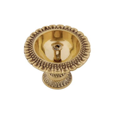 Brass Laxmi Kubera Deepam Round Shape