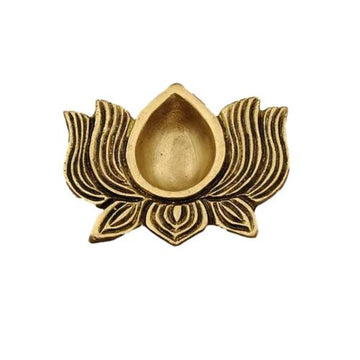Brass Lotus Diya