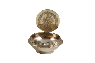 Brass Kanchi Kamatchi Kubera Vilaku