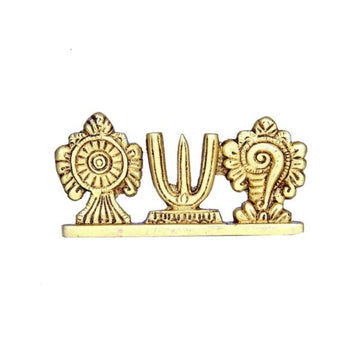 Brass Sangu Chakra Thirunamam Stand