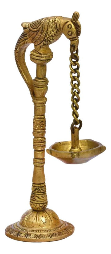 Parrot Diya - Oil Lamp Stand