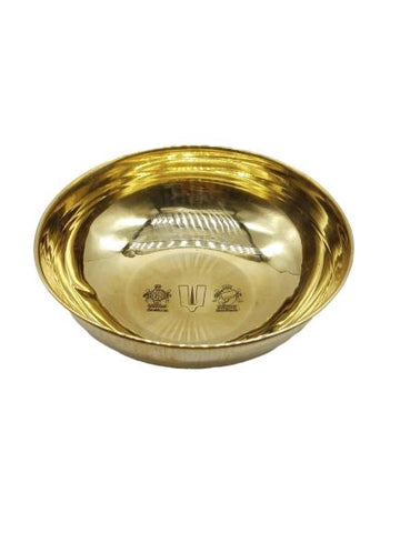 Round Brass Bowl Thenkalai Tiruman
