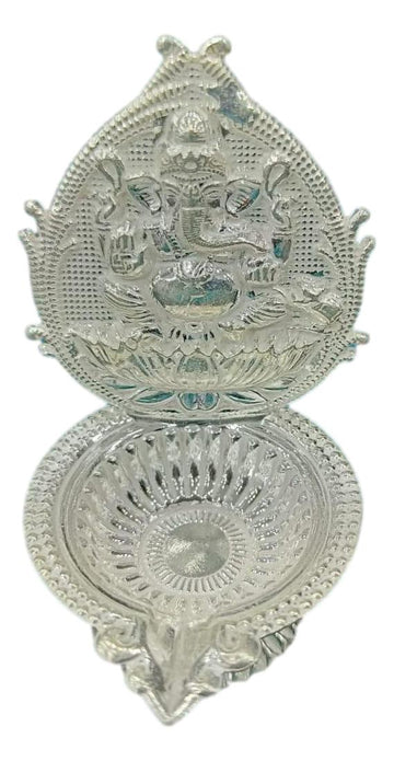Pure Silver Ganesh Deepam