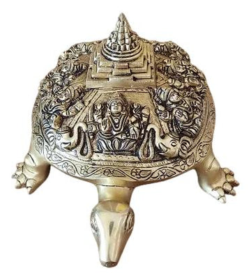 Brass Pooja Ashtalakshmi with Maha Meru On Tortoise
