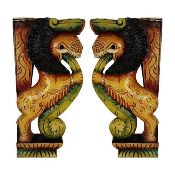 Wooden Wall Yali Multicolour