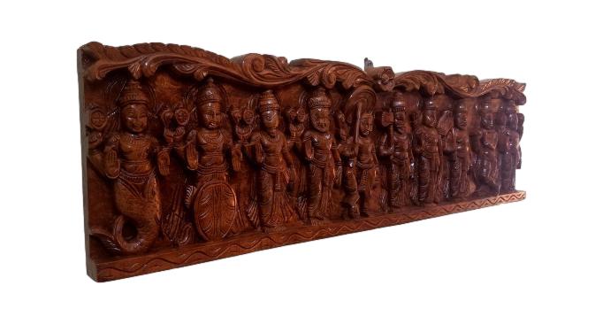 Dasavatharam Wooden Wall Hanging