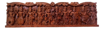 Dasavatharam Wooden Wall Hanging