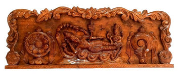 Sri Ranganatha Swami Wooden Wall Hanging