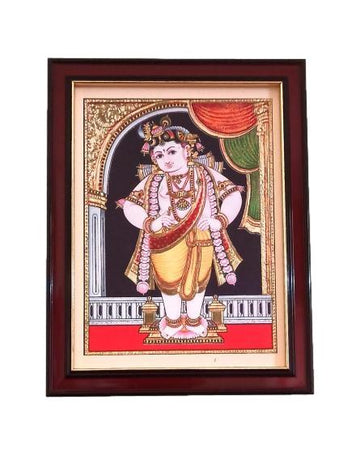 Sri Krishna Tanjore Style Photo Frame