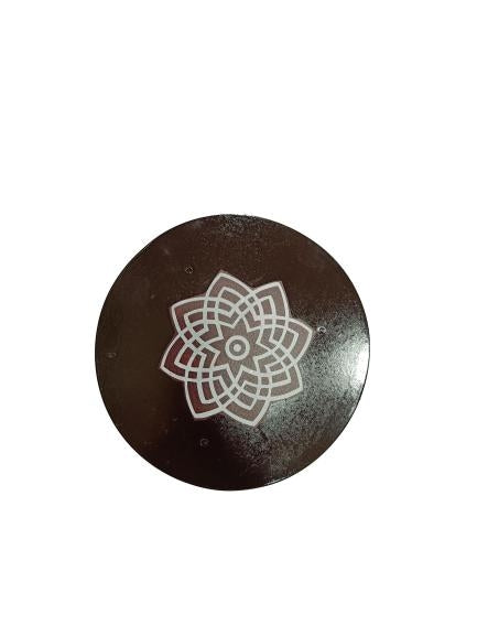 Wooden Round Shape Deity Stand Stand Rangoli Stand