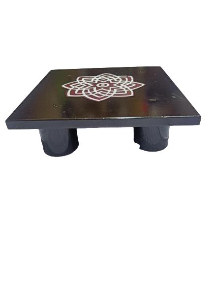 Wooden Deity Stand Rangoli Design