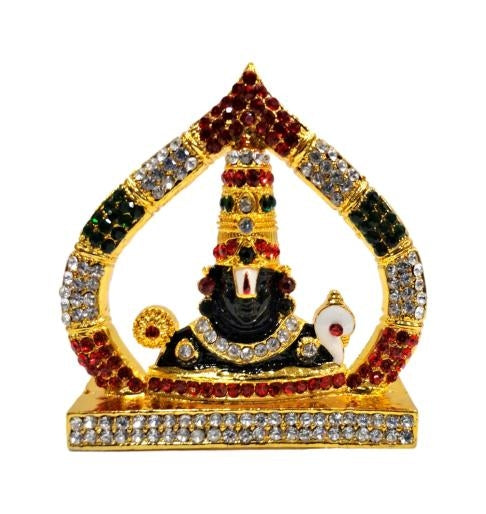 Tirupathi Balaji Sangu Chakaram Stone Work Dashbord