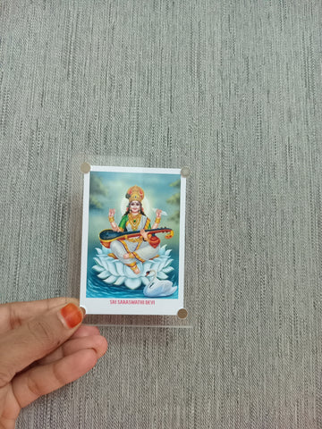 Sri Saraswathi Devi / Fridge Magnet / Return Gift / 5 Variants