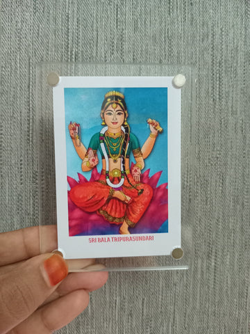 Sri Bala Tripurasundari / Fridge Magnet / Return Gift / 2 Variants