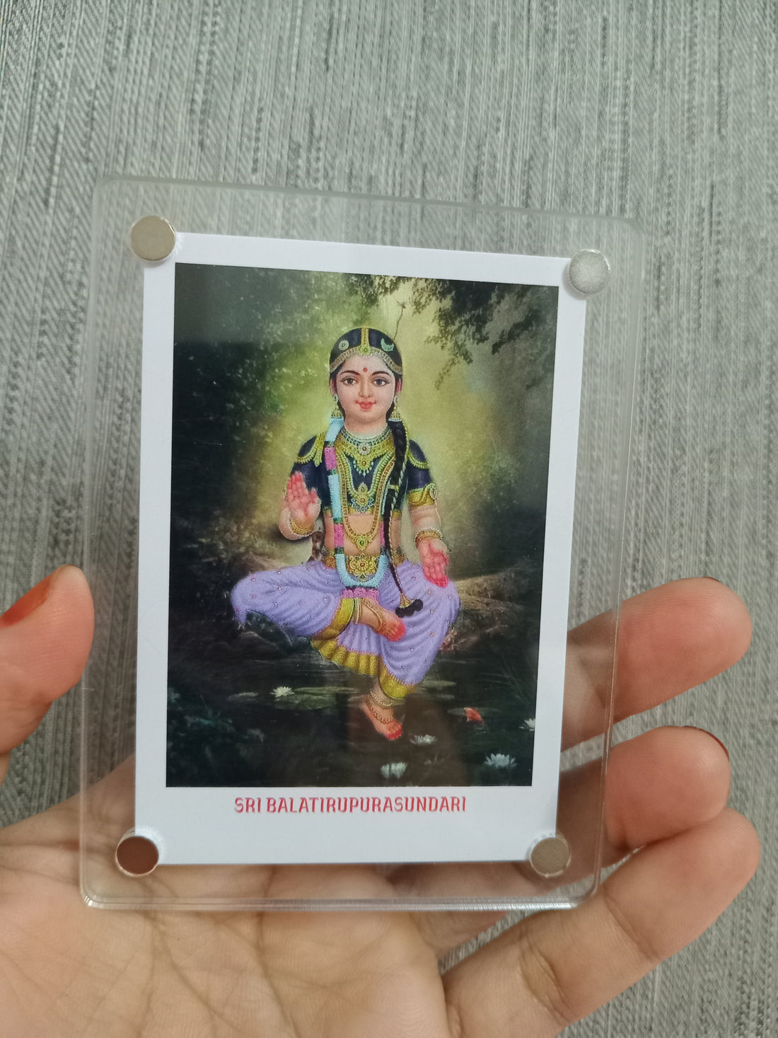 Sri Bala Tripurasundari / Fridge Magnet / Return Gift / 2 Variants