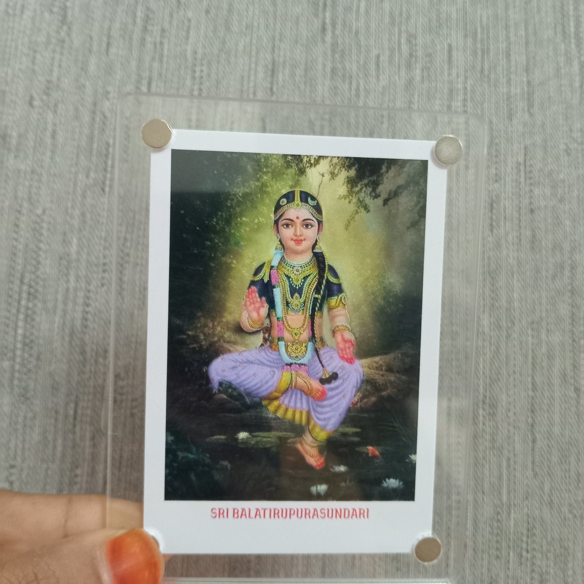 Polaroid Fridge Magnets Sri Balatirupurasundari