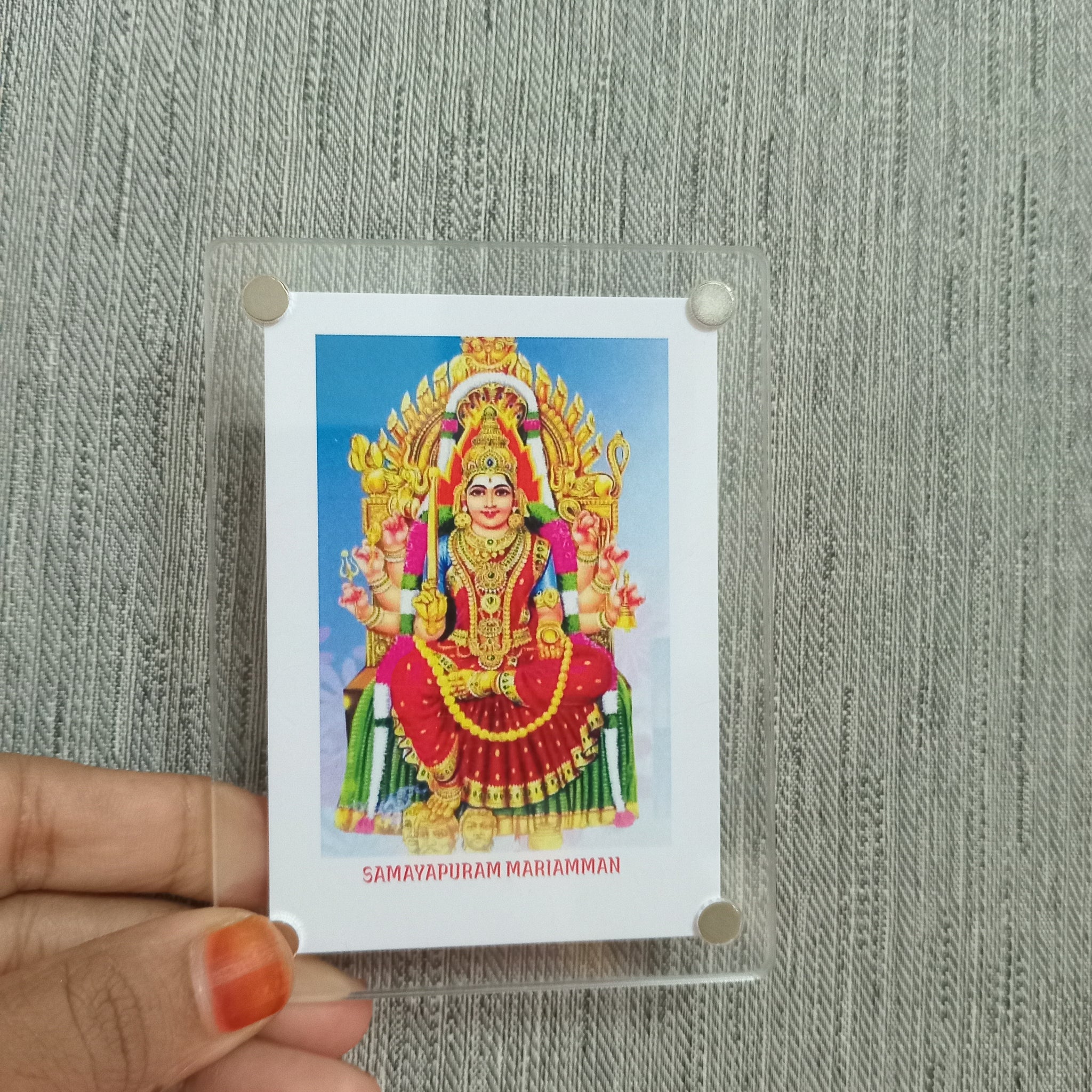Polaroid Fridge Magnets Samayapuram Mariamman