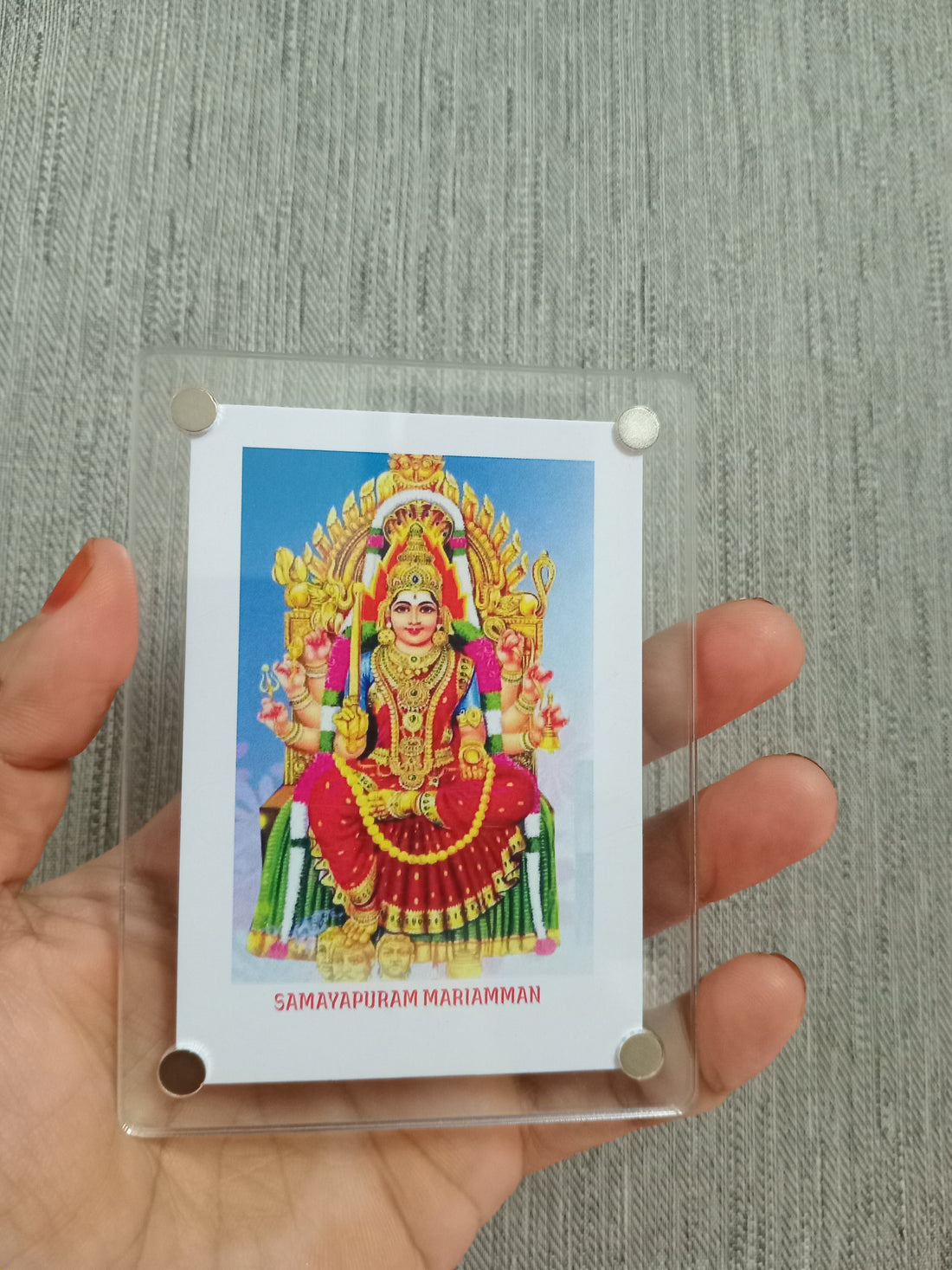 Polaroid Fridge Magnets Samayapuram Mariamman