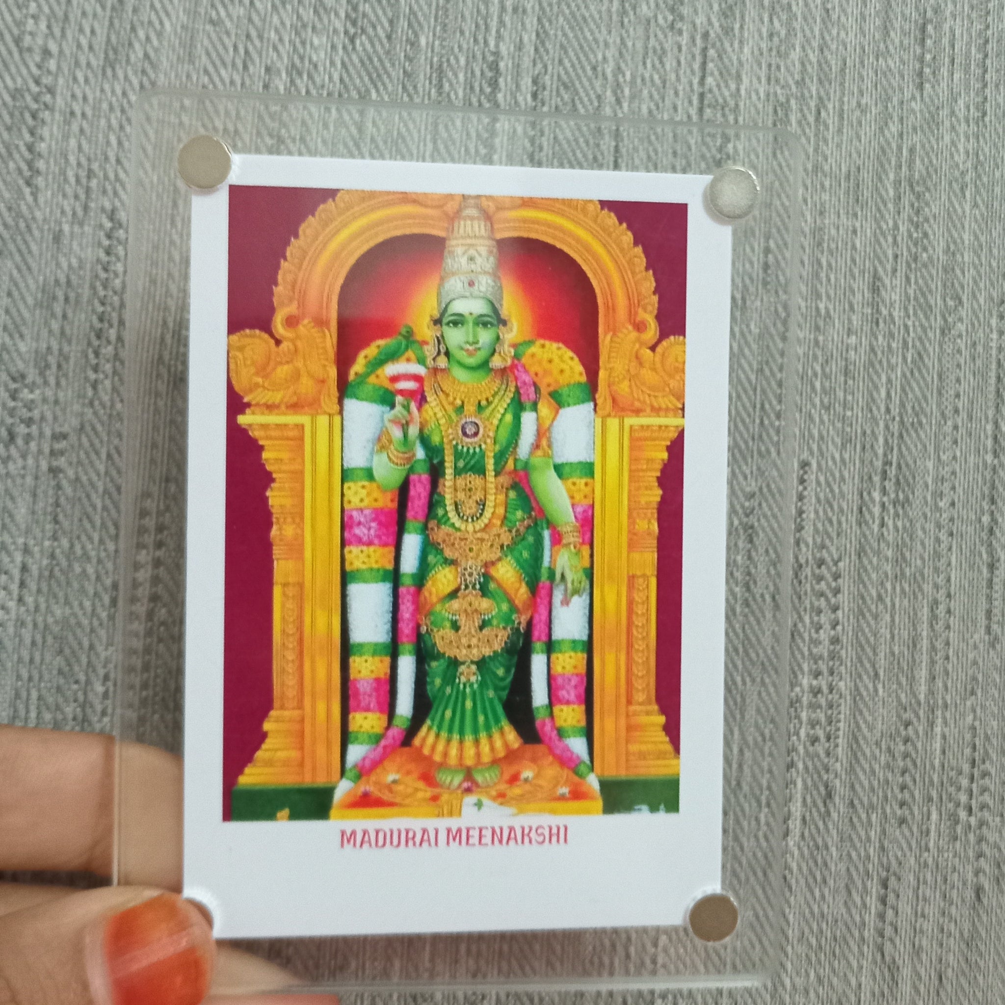 Polaroid Fridge Magnets Madurai Meenakshi