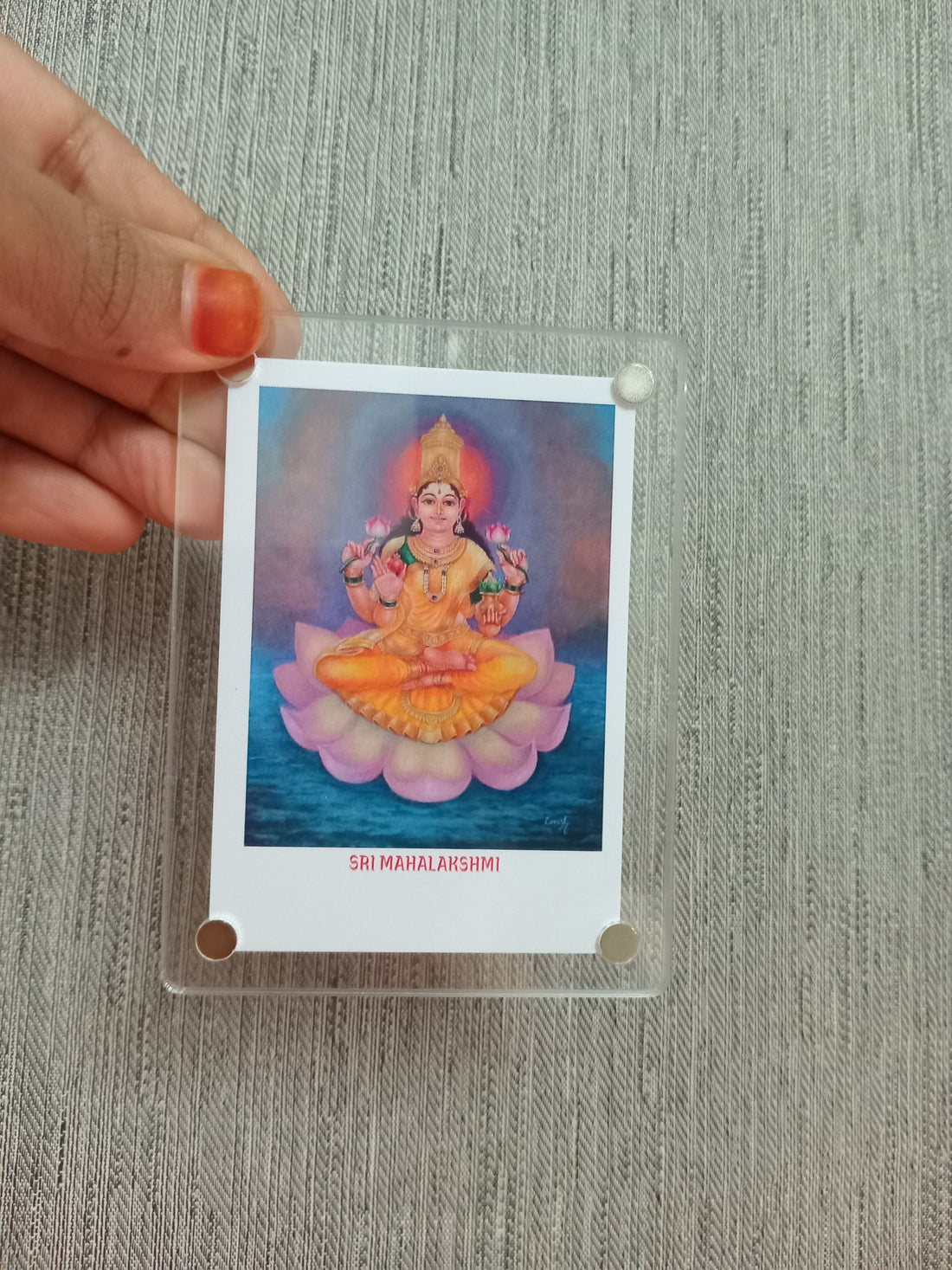 Polaroid Fridge Magnets Sri Mahalakshmi