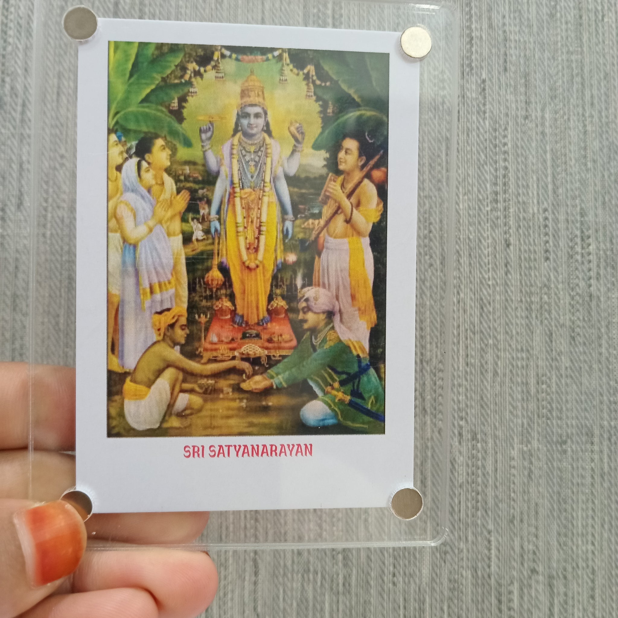 Sri Satyanarayan / Fridge Magnet / Return Gift / 2 Variants