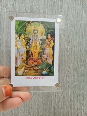 Sri Satyanarayan / Fridge Magnet / Return Gift / 2 Variants