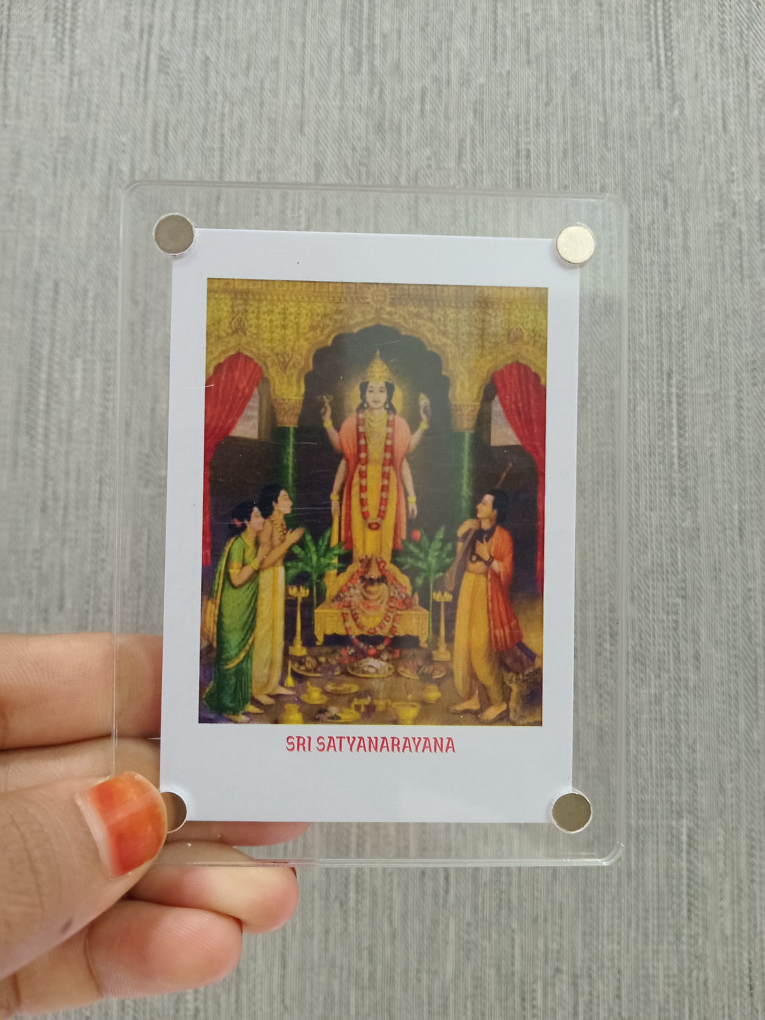 Sri Satyanarayan / Fridge Magnet / Return Gift / 2 Variants