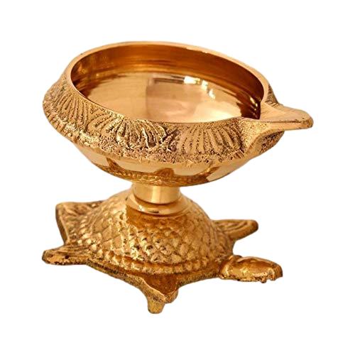 Brass Vastu Lamp/Diya with Stand