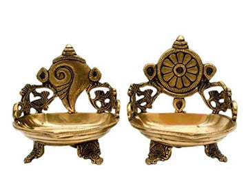 Brass Shanku Chakra Spl Design