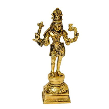 Brass Shiva Standing Idol, Home Décor