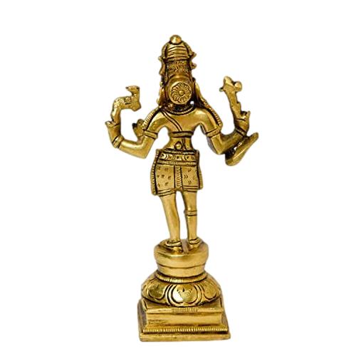 Brass Shiva Standing Idol, Home Décor