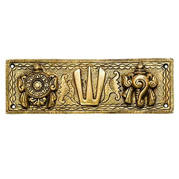 Brass shanku Chakra Hanging Wallplate