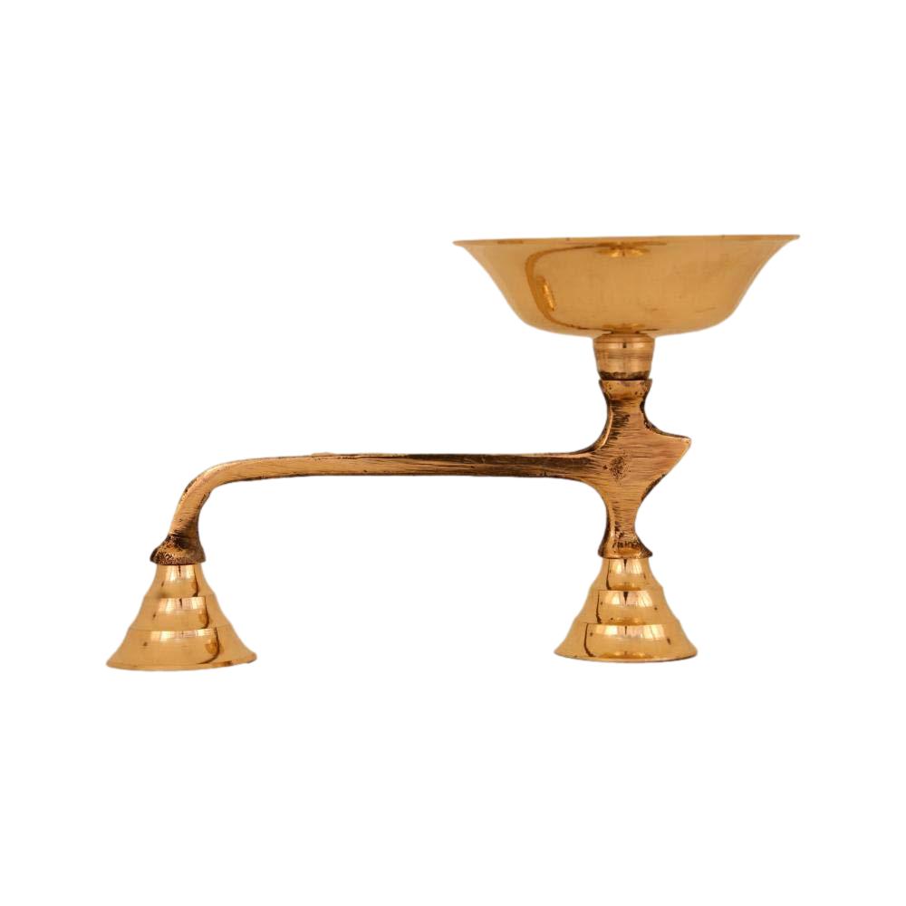 Brass Dhoopa Kaal/Karpoora Harathi Stand