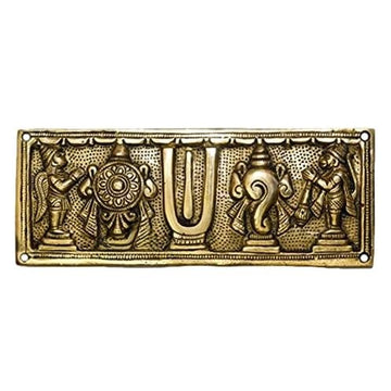 Brass shanku Chakra Hanging with Garuda and Hanuman