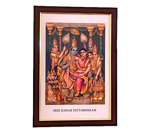 Sri Ram Patabhishek Antique Art Style Frame Wall Hanging