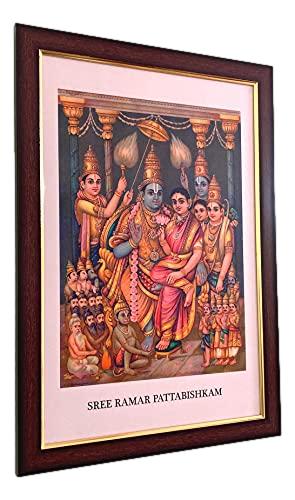 Sri Ram Patabhishek Antique Art Style Frame Wall Hanging