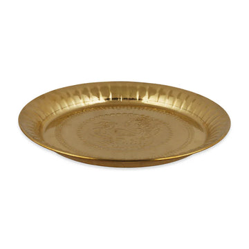 Brass Plate Peacock Design