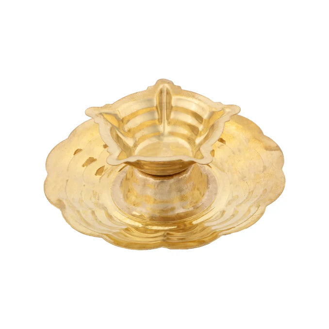 Brass Lamp With Plate