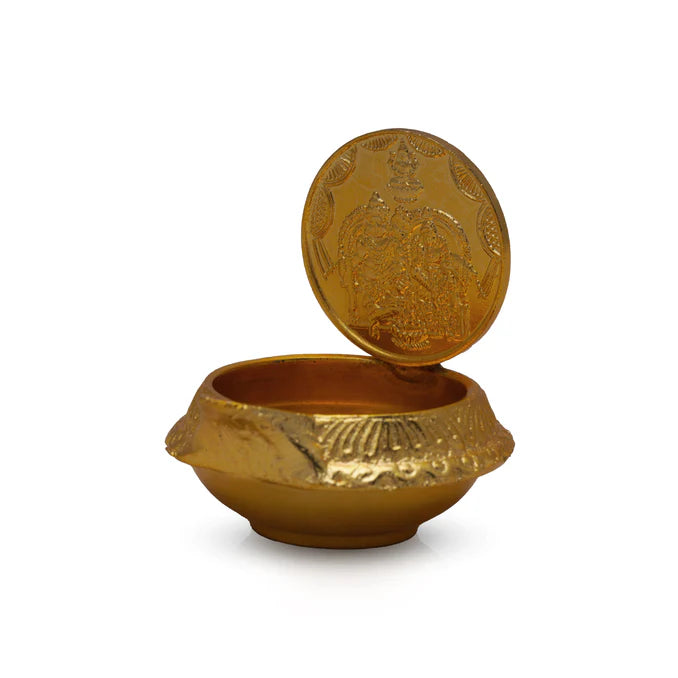 Lakshmi Kubera Vilakku with Coin