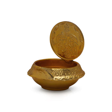 Lakshmi Kubera Vilakku with Coin