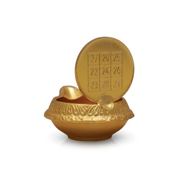 Lakshmi Kubera Vilakku with Coin