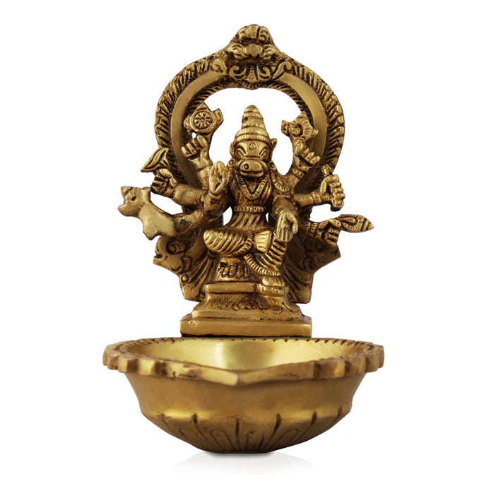 Brass AntiqueVarahi Vilakku
