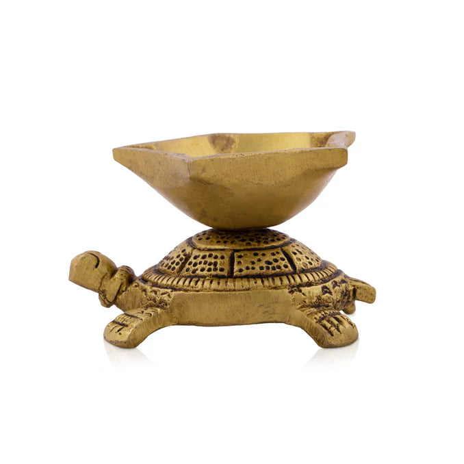 Brass Antiqe Tortoise Lamp