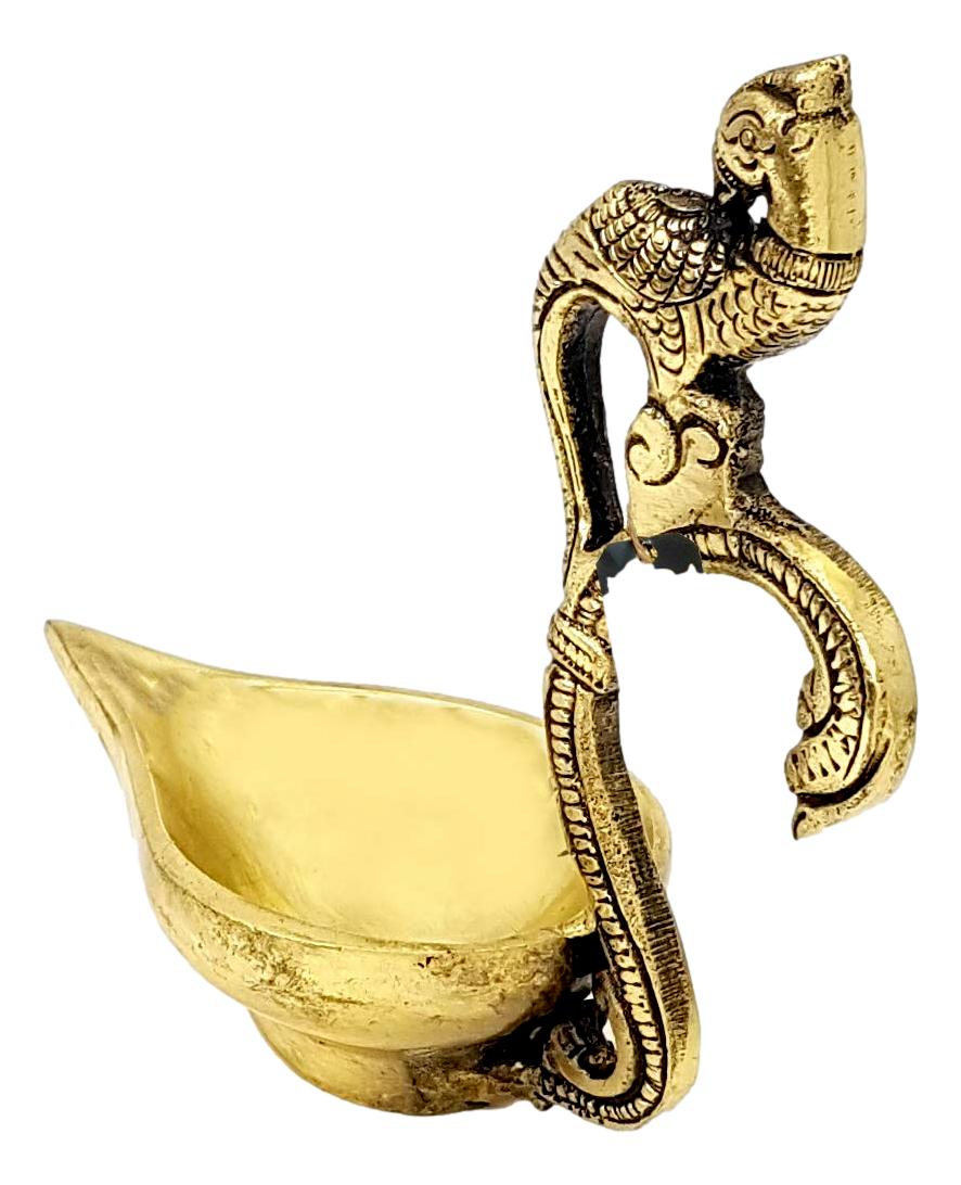 Brass Parrot Diya