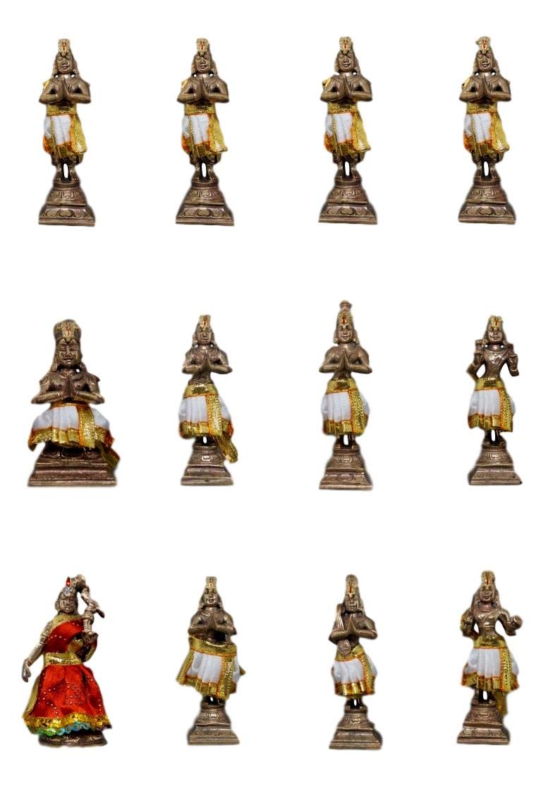 12 Alwars Deity Idol / Panchaloha